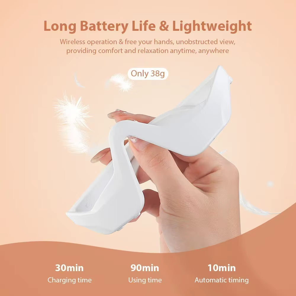 Intelligent Eye Massage Glasses, Relieve Eye Fatigue, Daily Eye Care Device for Students, Home Office Mobile Phone Use